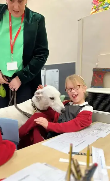 Hannah Louise Farthing - Author and Illustrator - with Oliver and a friend.